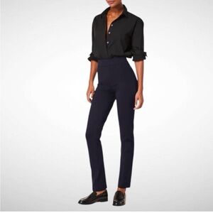 Spanx Women's Pbp Classic Navy High-Waisted Straight Leg Pants